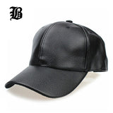 [FLB] Leather Baseball Cap
